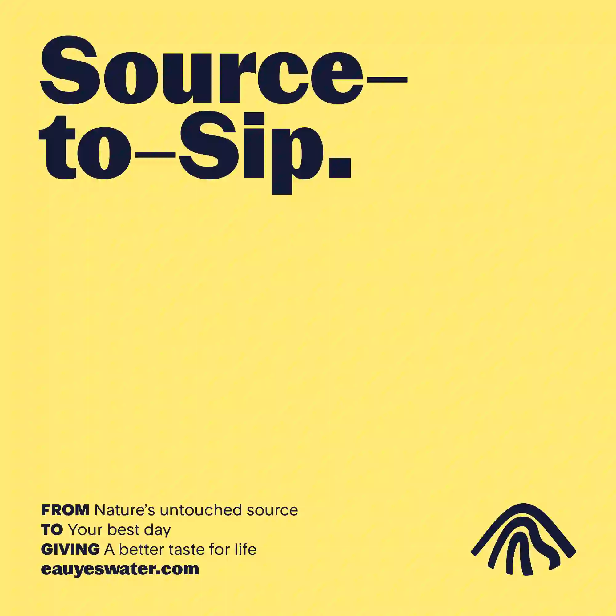 eauYES water source-to-sip lemon zest